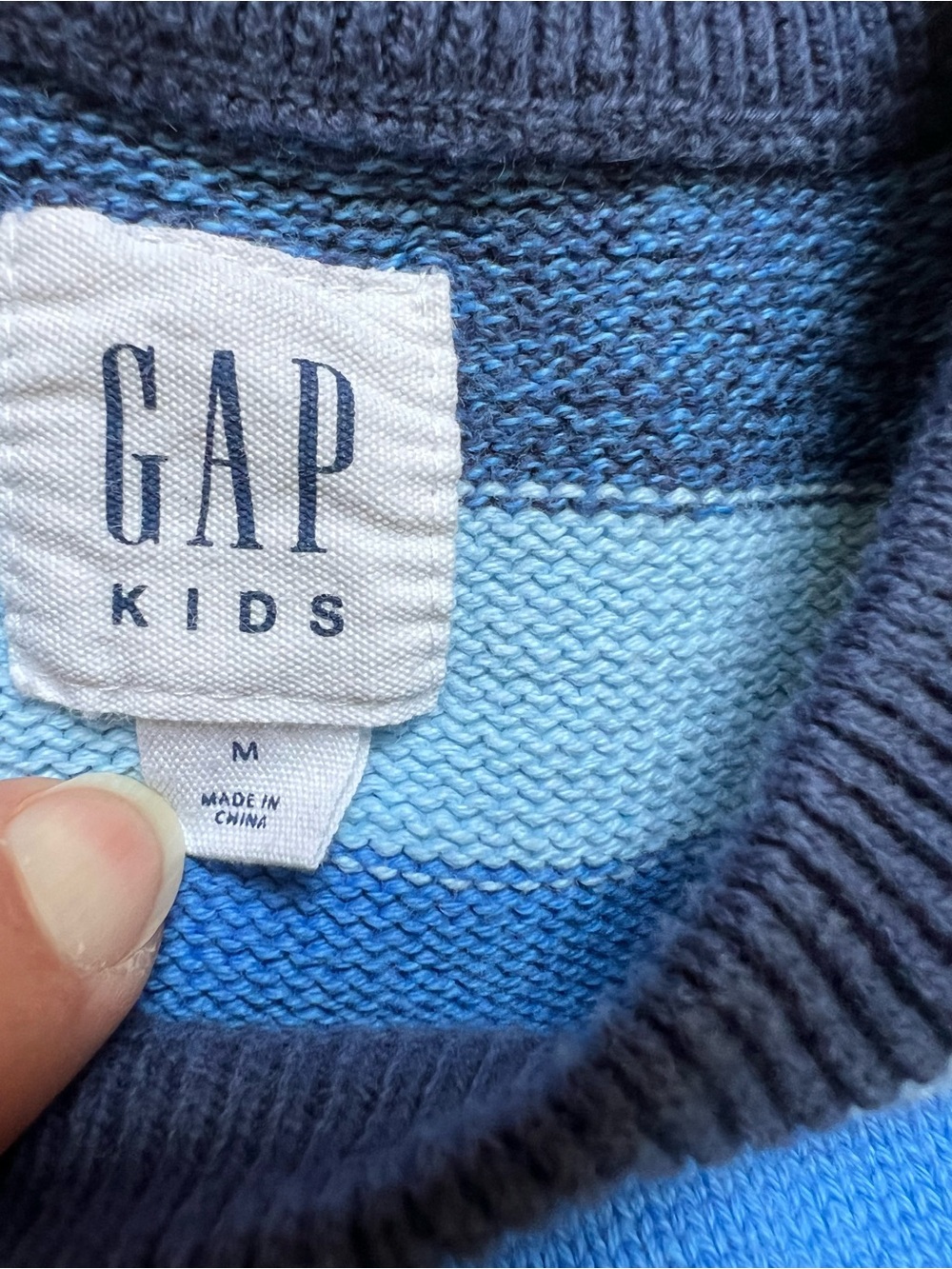 GAP Blue Striped Sweater Kids M and Blue Corduroy size 9-10 L.O.G.G. Pants - Picture 7 of 10